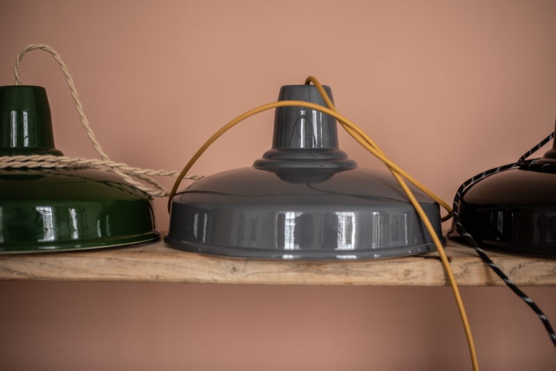 Tilka indusztriális kerámia lámpa - Szürke nagy méret
