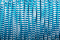 Kék-fehér pepita textilkábel