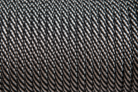 Ezüst-fekete spirál textilkábel