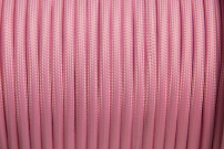 Pasztell rózsaszín textilkábel