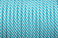 Kék-fehér spirál textilkábel