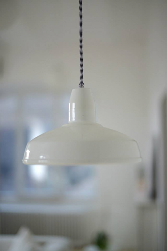  Tilka indusztriális kerámia lámpa - Fehér közepes méret