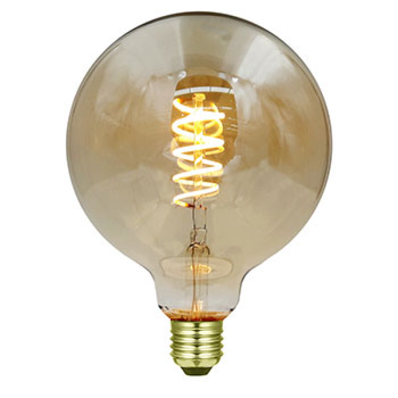 Led Edison - 125 mm-es gömb álló spirál